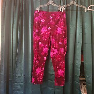 Sz 22wt Isaac Mizrahi velvet pull on pants/jeans style